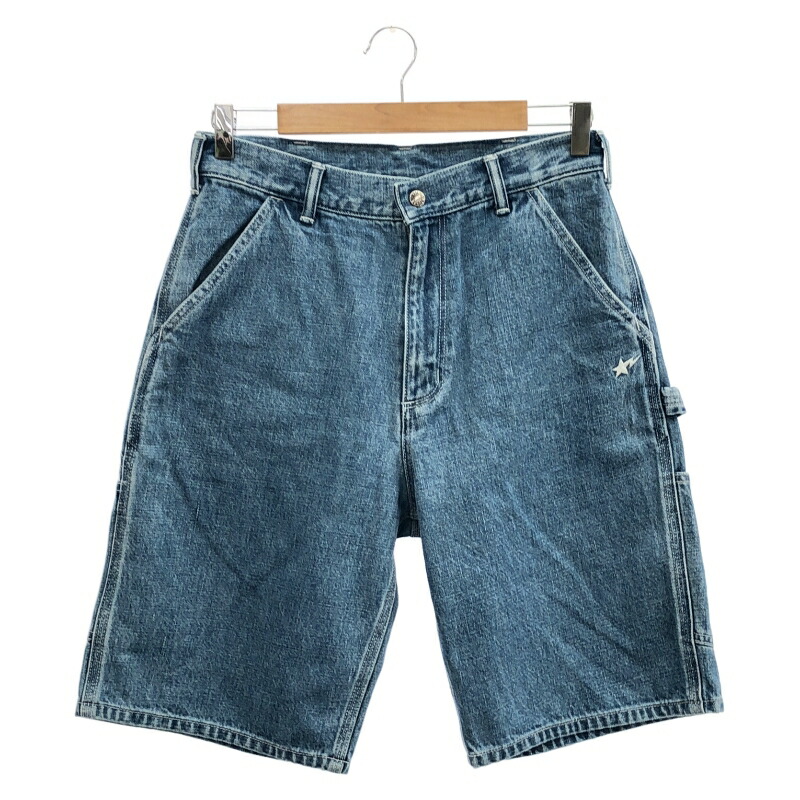 【中古】A BATHING APE Hammer Loop Shorts デニムショーツ M 001DSJ301003M ブルー アベイシングエイプ[10]