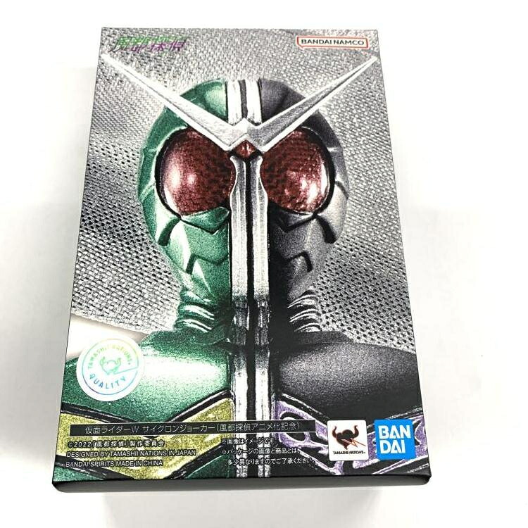 【中古】未開封)S.H.Figuarts (真骨彫製法) 仮面ライダーW サイクロンジョーカー (風都探偵アニメ化記念)[69]｜お宝創庫