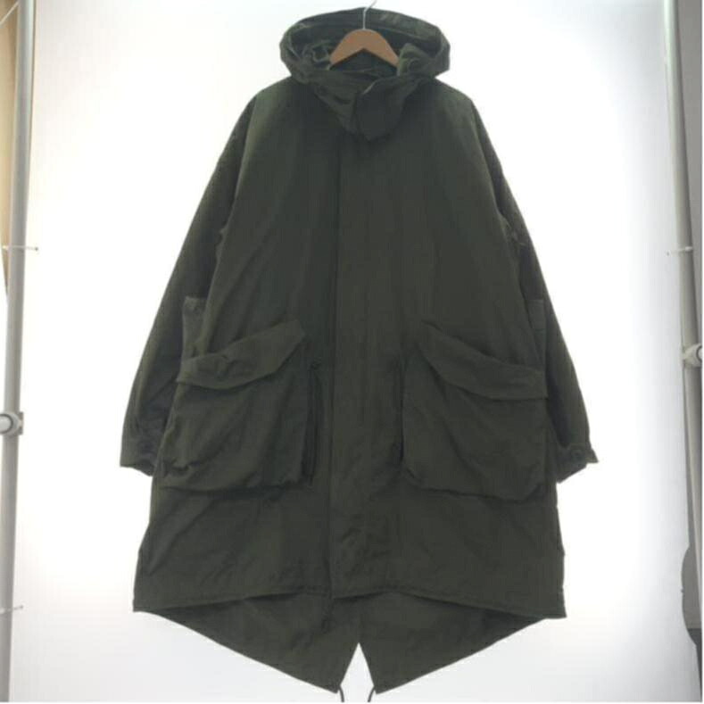 【中古】emulation expansion coat L カーキ エミュレート[10] メンズファッション-コート・ジャケット