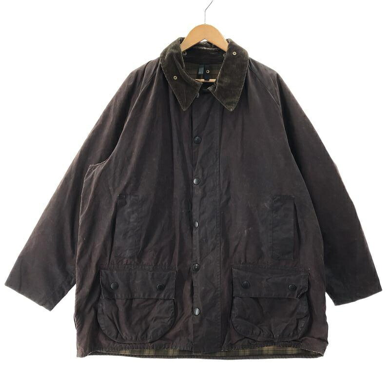 【中古】Barbour 90s BEAUFORT オイルドジャケット 赤銅色 バブアー[10]