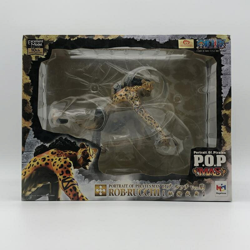 【中古】メガハウス P.O.P ロブ・ルッチ Ver.豹 紙絵武身 Portrait.Of.Pirates ワンピース MAS【箱傷みあり】[10]
