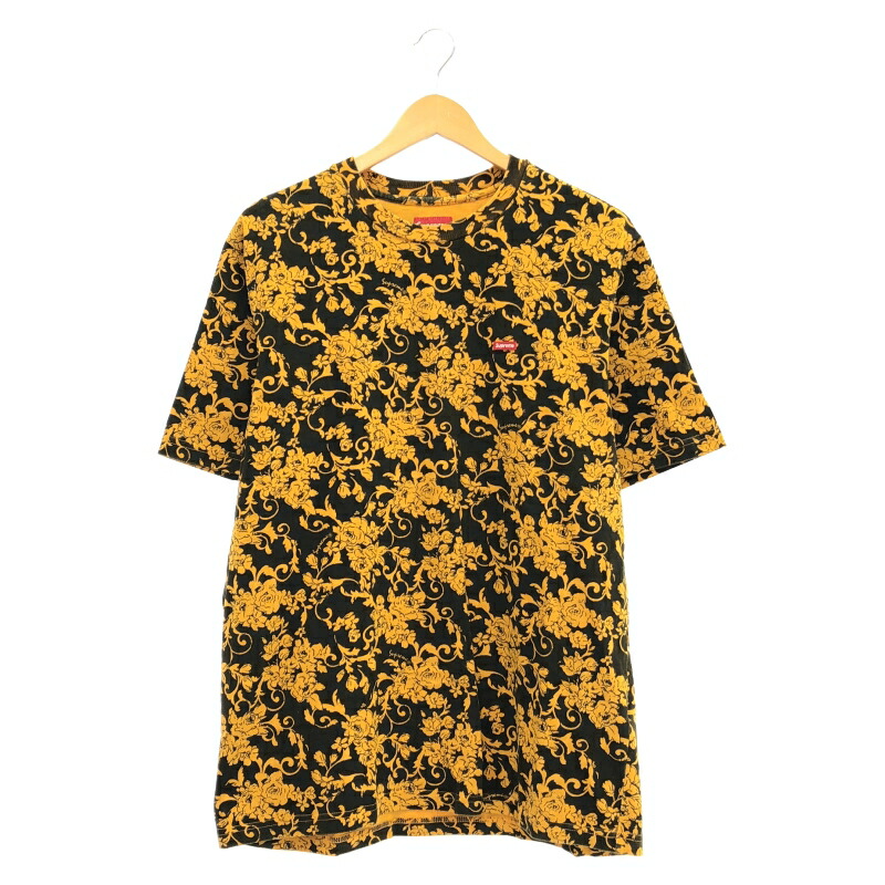 【中古】Supreme 20SS Small Box Tee Tシャツ M ブラック イエロー シュプリーム[10]