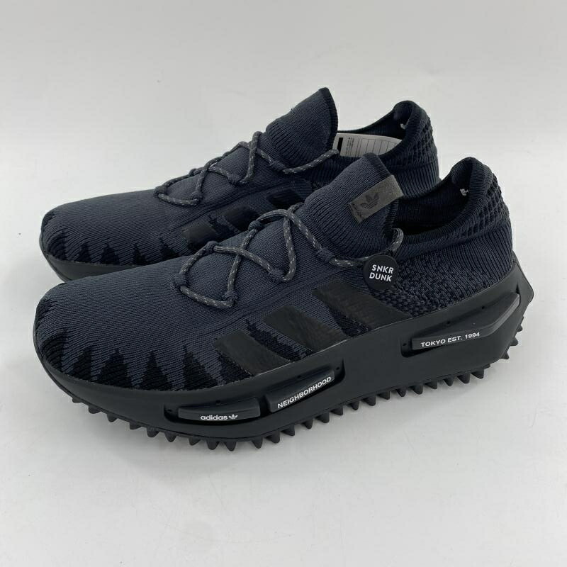 【中古】NEIGHBORHOOD × adidas Originals NMD S1 N Knit Black スニーカー 28cm ID3205 ブラック ネイバーフッド アディダス[10]