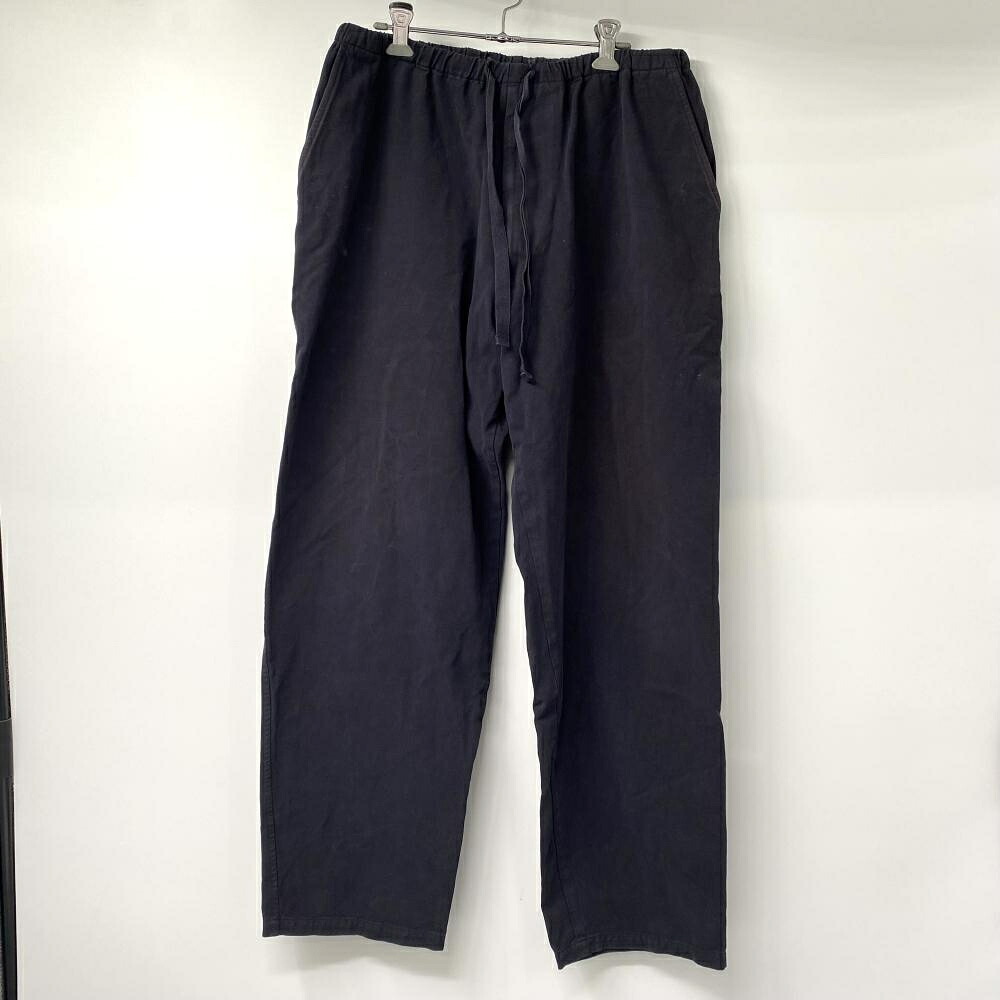 【中古】COMOLI ドローストリングパンツ ブラック サイズ2 Y03-03005 コモリ[17]