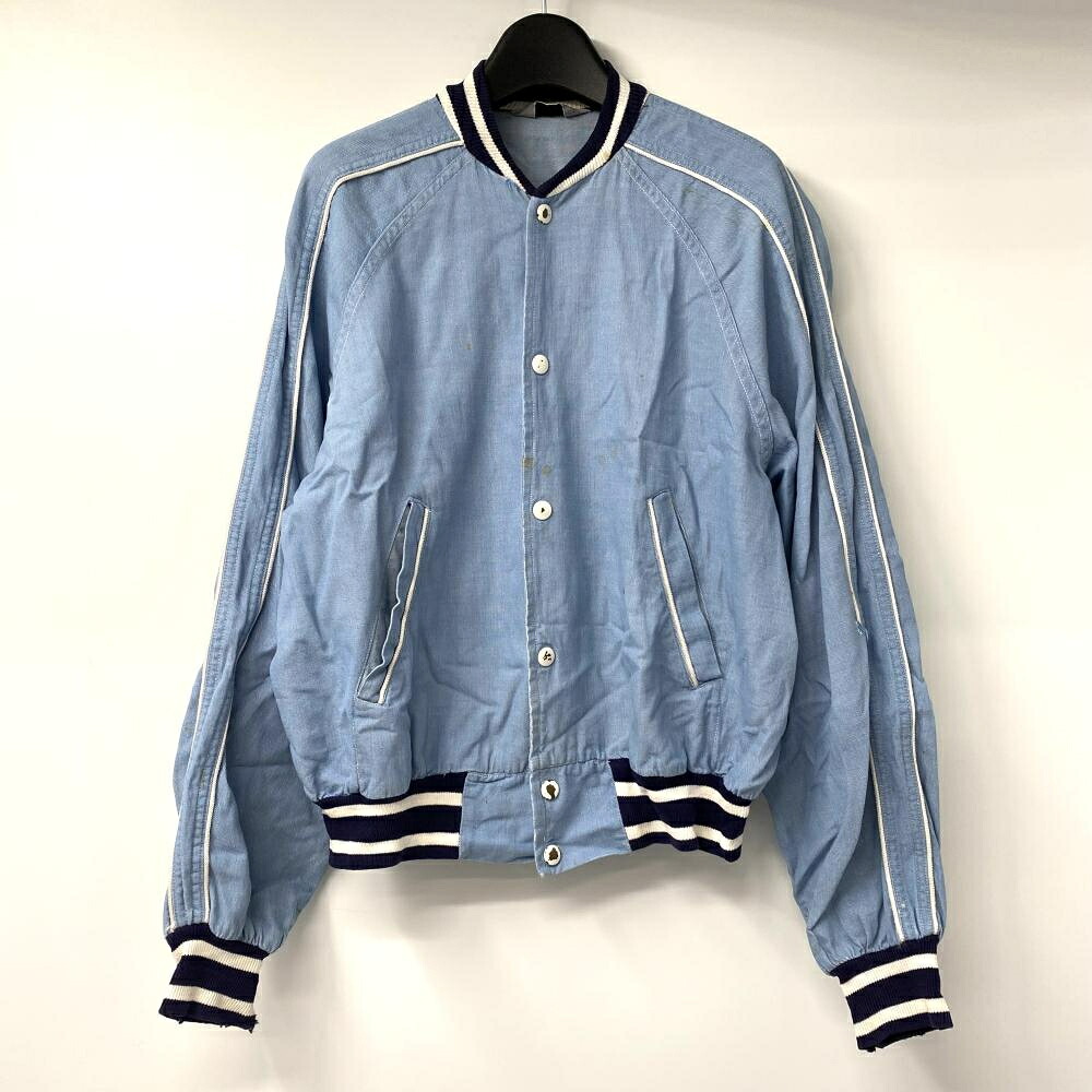 【中古】80s WIND WARS 薄手デニムスタジャン サイズL 44-46 [17]