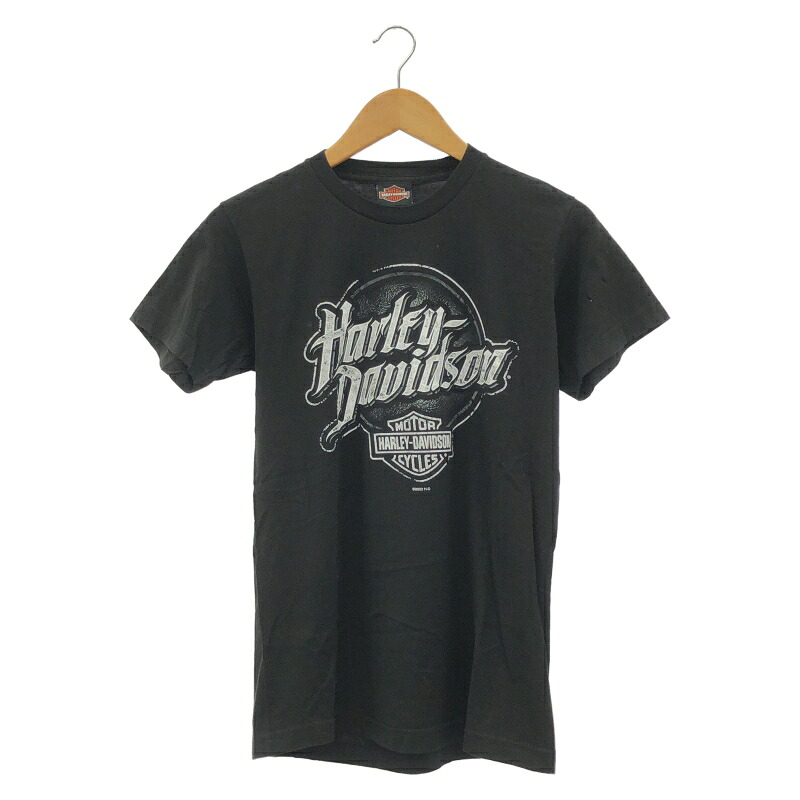 【中古】Harley Davidson 両面プリントTee S ブラック ハーレーダビッドソン[10]