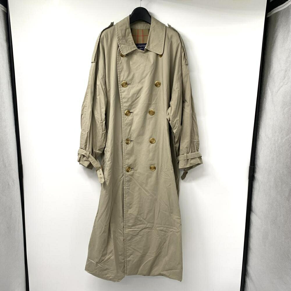 【中古】BURBERRY トレンチコート サイズ表記なし ブラウン ▲汚れ有 バーバリー[17]