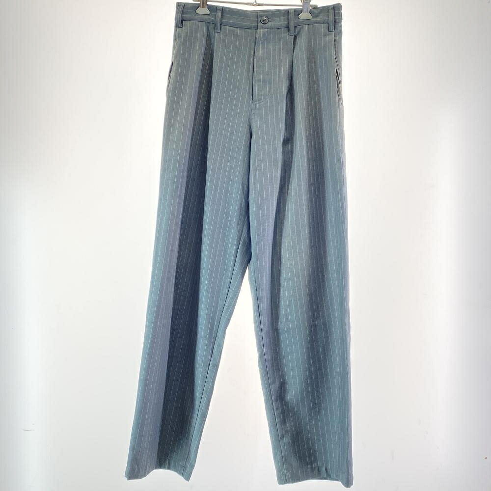 【中古】STUSSY Striped Volume Pleated Trouser W28 グレー ステューシー ストライプ ボリュームプリーツ トラウザー[17] 15,315円