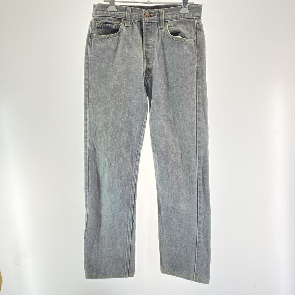 【中古】90s LEVI'S 501 ブラックデニム 先染め 501-0658 W28 L34 ブラック リーバイス[17]