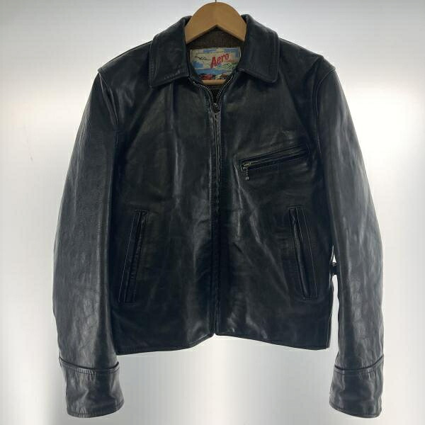 【中古】AERO LEATHERS ハーフベルト ホースハイド レザージャケット サイズ36 ブラック[19] 43,908円