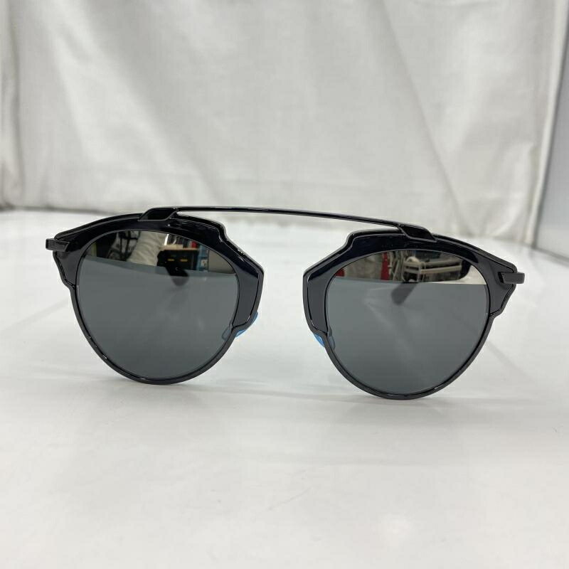 【中古】christian dior SoReal サングラス サイズ48□22 140 箱あり SJCO1BBRDQ 黒 ディオール[91]