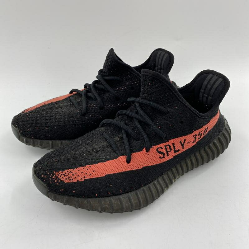【中古】adidas YEEZY Boost 350 V2 Core Black/Red スニーカー 26cm BY9612 ブラック ピンク アディダス[10]
