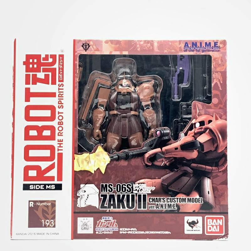 【中古】バンダイ ROBOT魂 MS-06S シャア専用ザク ver. A.N.I.M.E. 機動戦士ガンダム【箱傷みあり】[10]