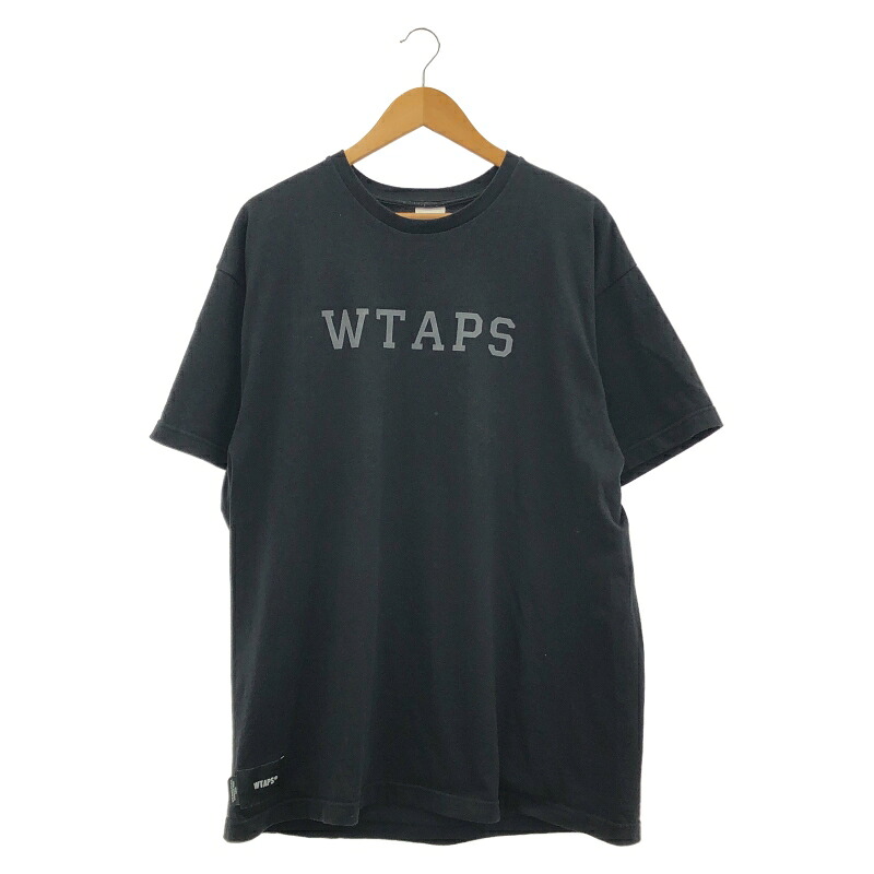 【中古】WTAPS 半袖ロゴタイプティーシャツ 03 黒いこと ダブルタップス[10]