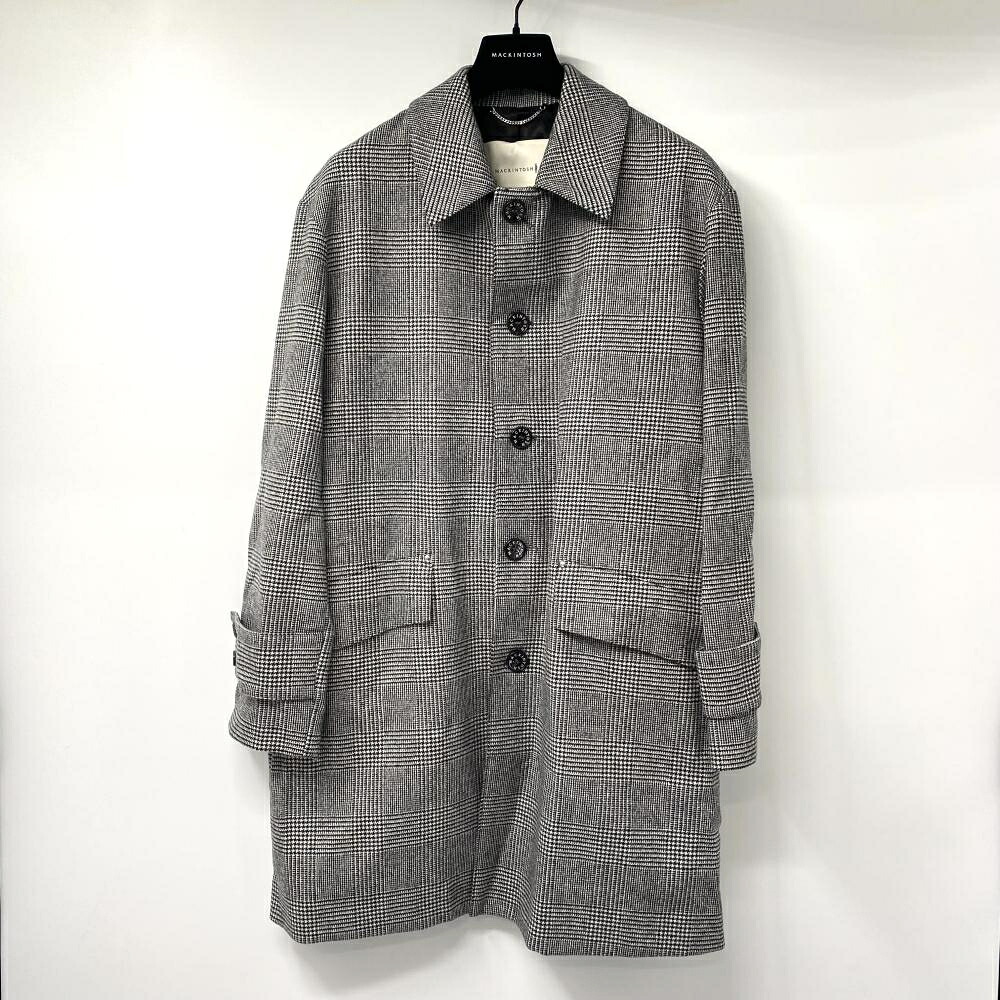【中古】MACKINTOSH HUMBIE GTS SL 大きさAFC-3H BK HOUNDTOOTH 厚地の外套 マッキントッシュ[17]