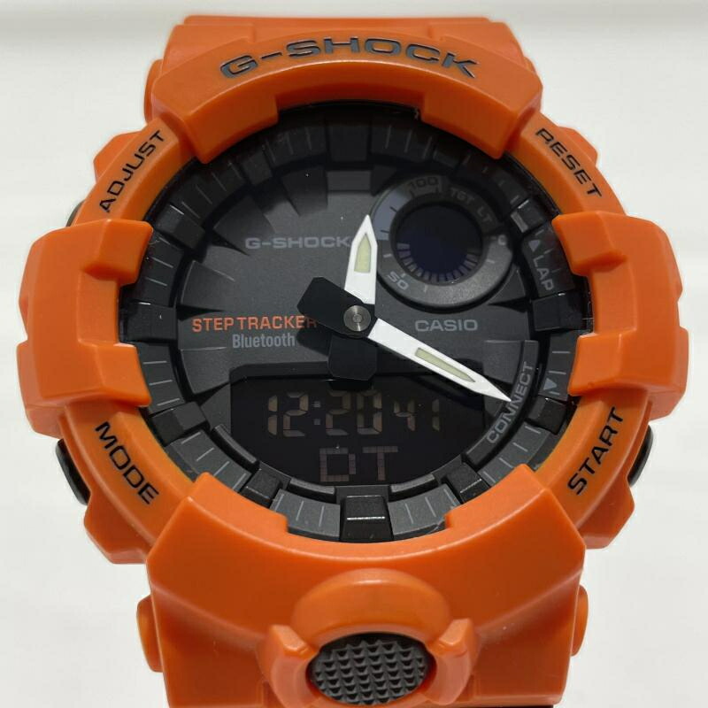 【中古】G-SHOCK GBA-800LU-1AJF オレンジ 箱なし[19]