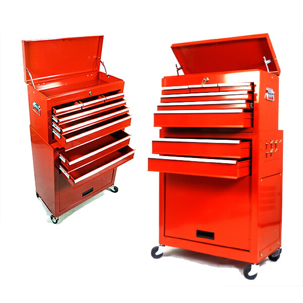 工具箱 道具箱 チェスト&ローラーキャビネット 工具ボックス 7段 工具箱 ローラーキャビネット 特大キャスター付 工具