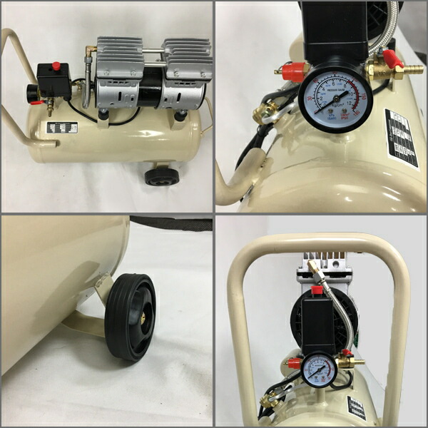 エアーコンプレッサー 静音 オイルレス 100v 大容量30l 車輪付き 電動 エアー コンプレッサー 工具 Diy 整備 塗装 空気入れ タイヤ 車 バイク 自転車 送料無料 コンプレッサyj 30l Clinicalaspalmeras Com