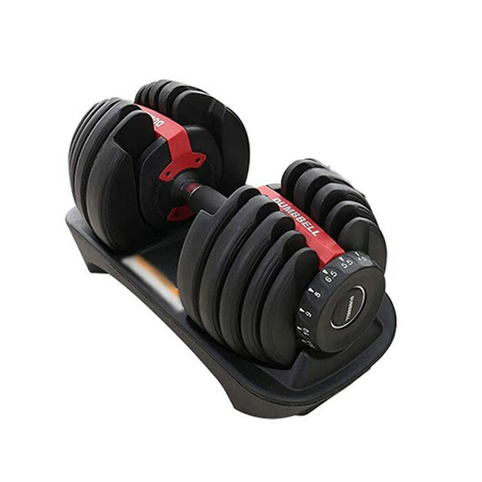 楽天市場 可変式ダンベル 24kg ダンベルセット アジャスタブル 筋トレグッズ ダイヤル 重量調整 キログラム表示 トレーニング 可変式ダンベル 24kg お宝ワールド工房