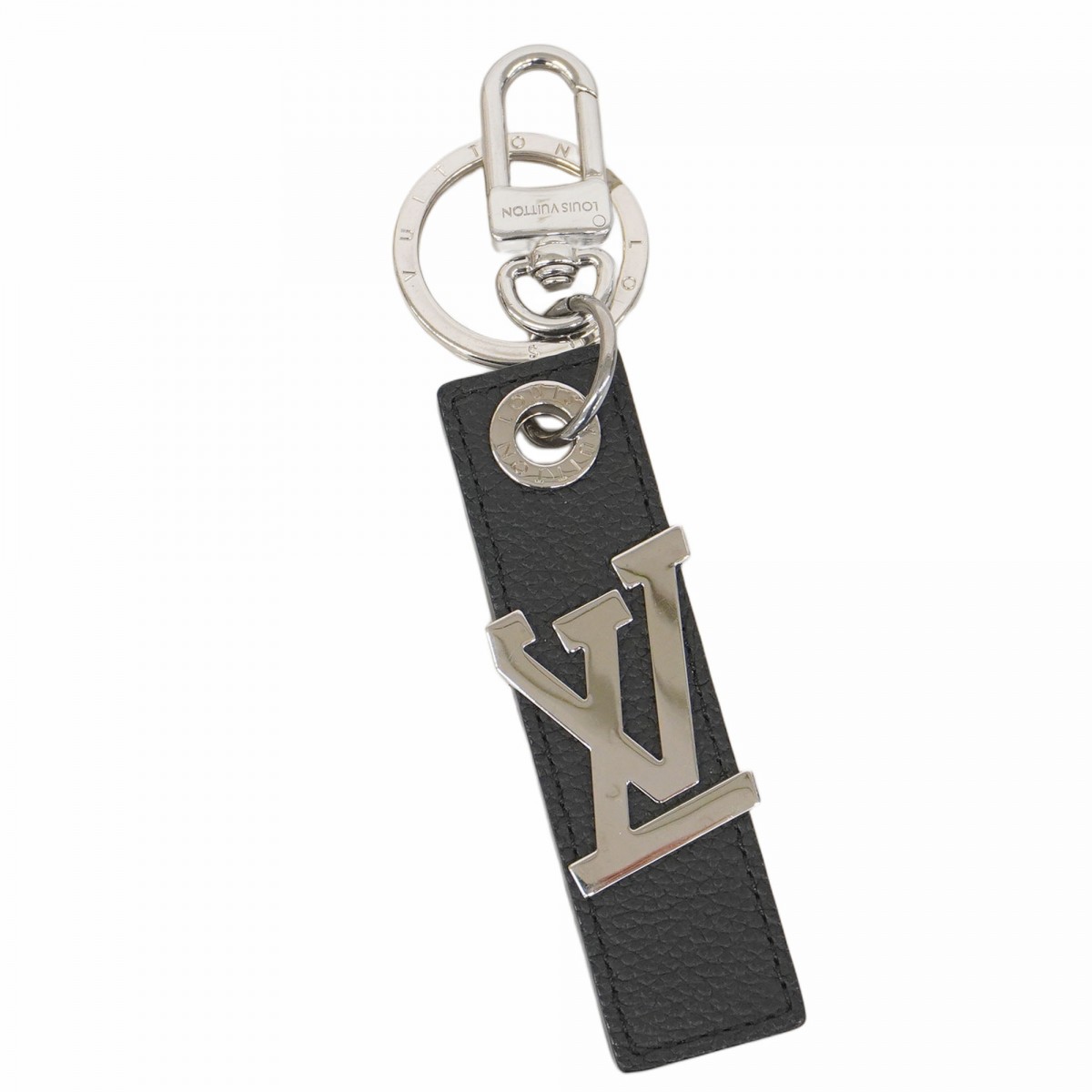 ルイヴィトン　キーホルダー・キーリング　ブラック 中古・古着通販】LOUIS VUITTON (ルイ ヴィトン) キーリング