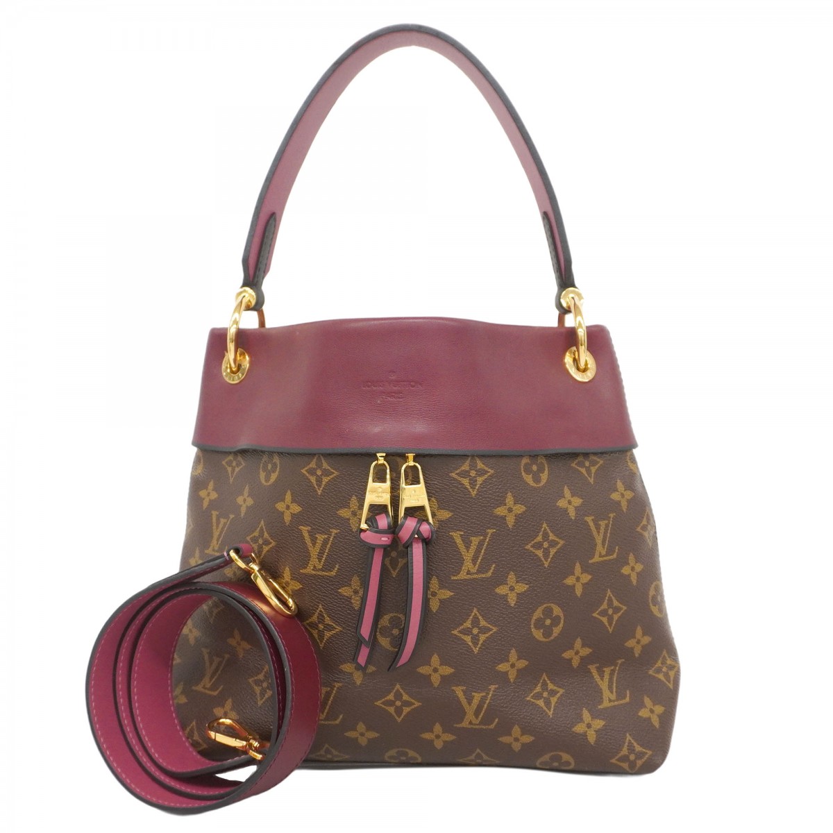 ルイヴィトン テュイルリーブザス ハンドバッグ 肩掛け モノグラム 2WAY ルイヴィトンテュイルリーブザス 14145 ブラウン キャメル