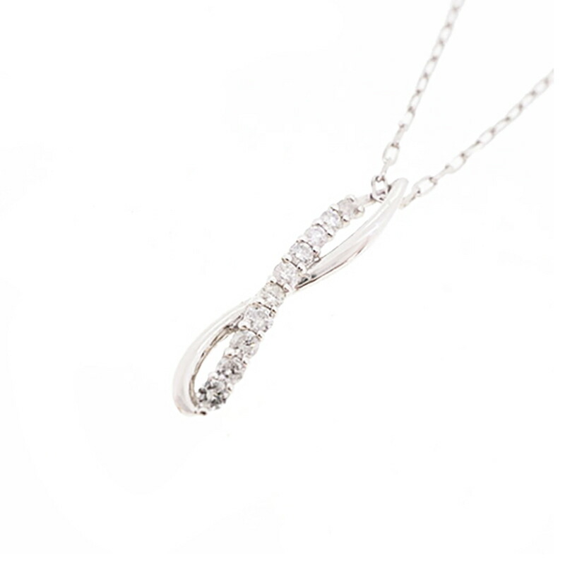 【jv441】 ネックレス Pt950 プラチナ ダイヤモンド 0.1ct 未使用【中古】レディース｜おたからや　店 25,885円