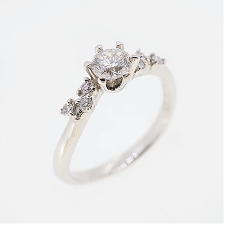 【jv488】 リング Pt900 プラチナ ダイヤモンド 0.308ct/0.06ct 11号 未使用【中古】レディース｜おたからや　店