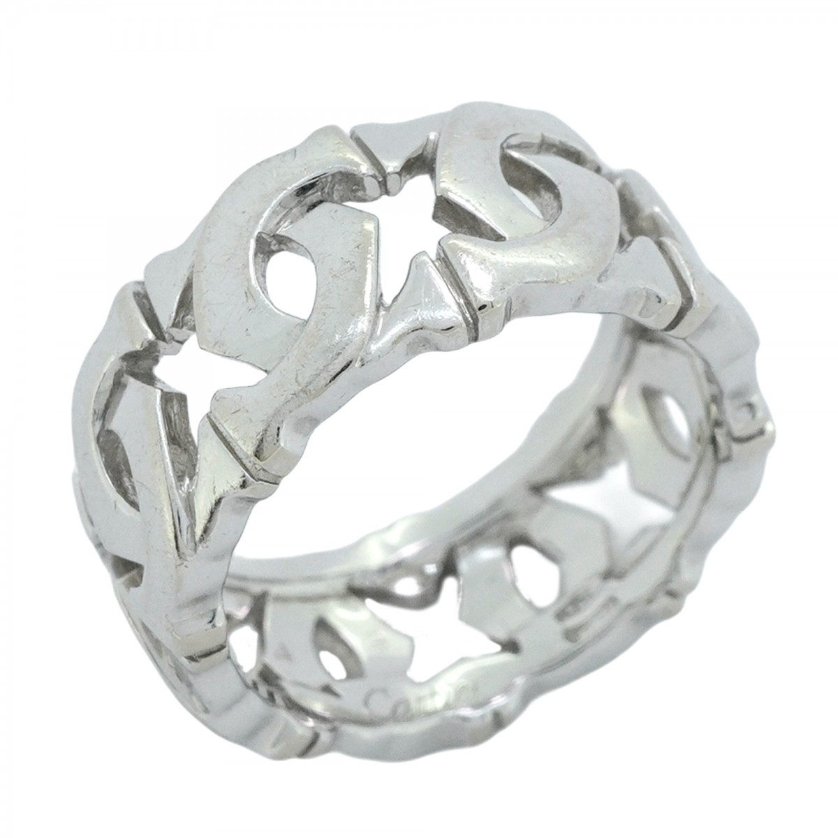 楽天市場】【5jeb0308】カルティエ リング ラニエール K18WG ホワイト  