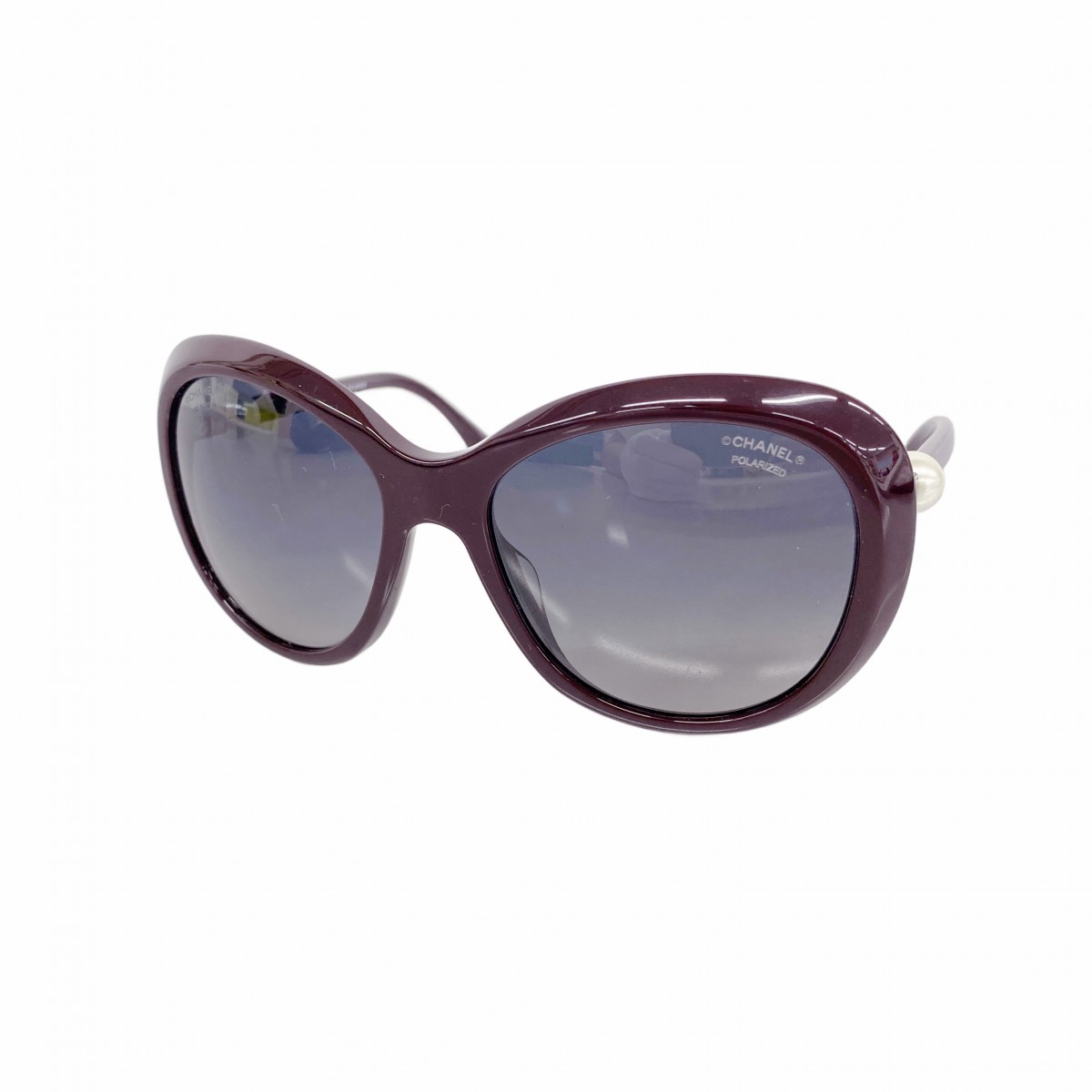 レア CHANEL ブラウンオーバルサングラス ケース付 5007 ヴィンテージ 11651489.jpg