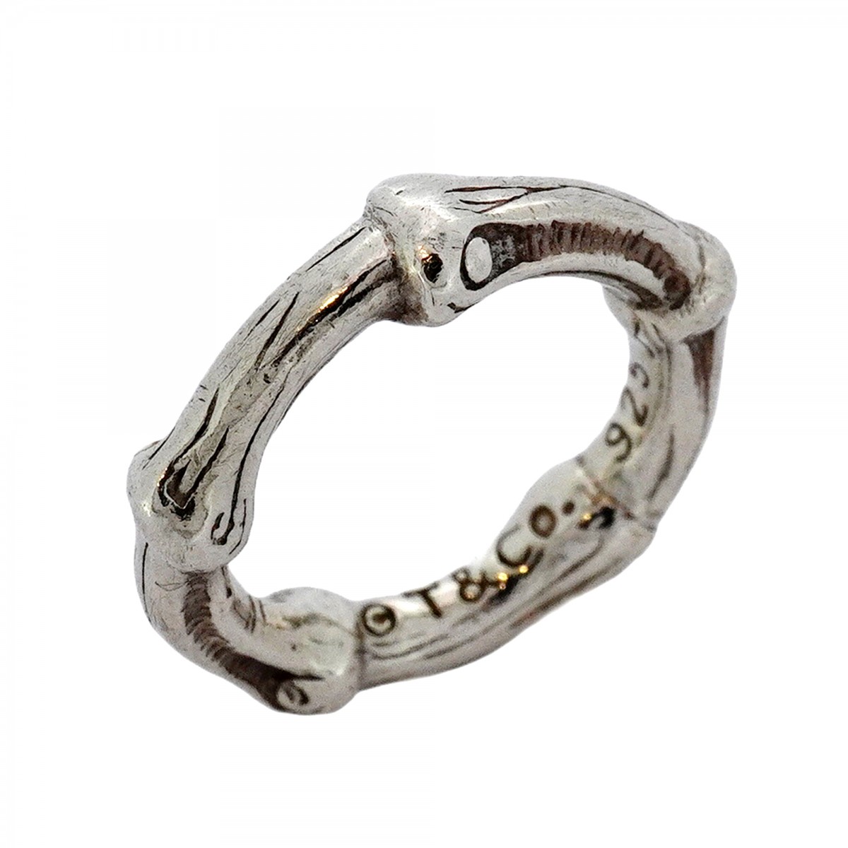 楽天市場】Tiffany&Co.(ティファニー) バンブー リング 7号 シルバー