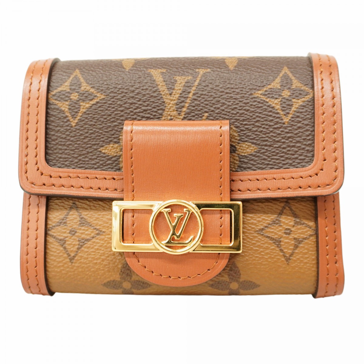 美品✨　ルイヴィトン　折り財布　リバース　ドーフィーヌコンパクト　M68725 LOUIS VUITTON（ルイ・ヴィトン） 三つ折り財布 レディース コンパクト