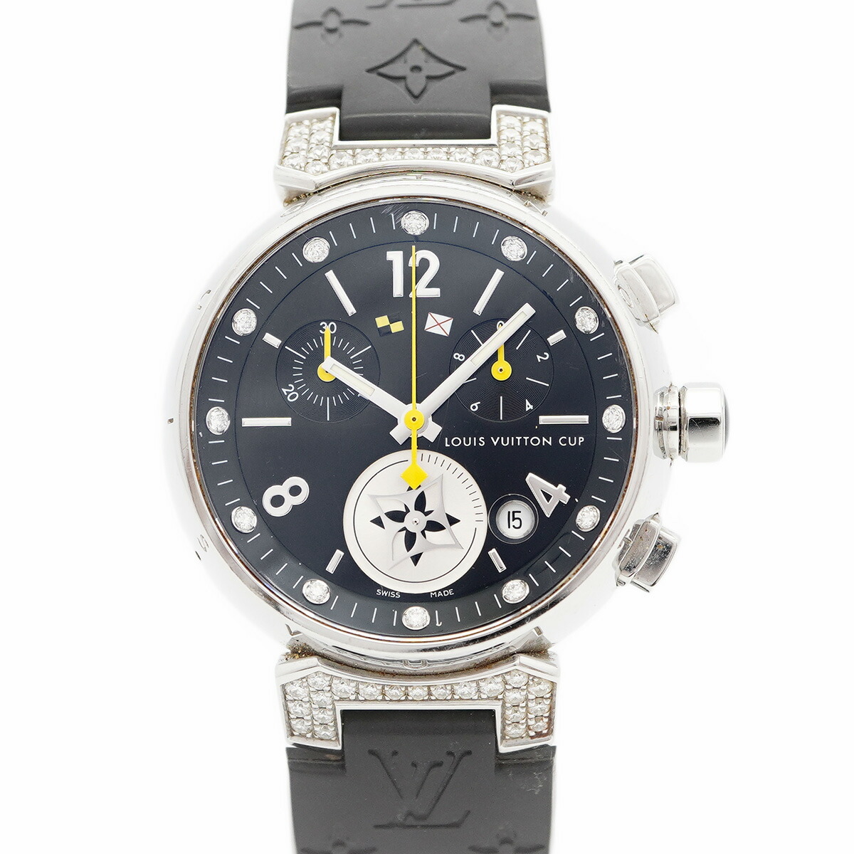 LOUIS VUITTON Q8J10 タンブール ムーンスター 腕時計 中古)LOUIS VUITTON ルイ・ヴィトン タンブール ムーンスター PM