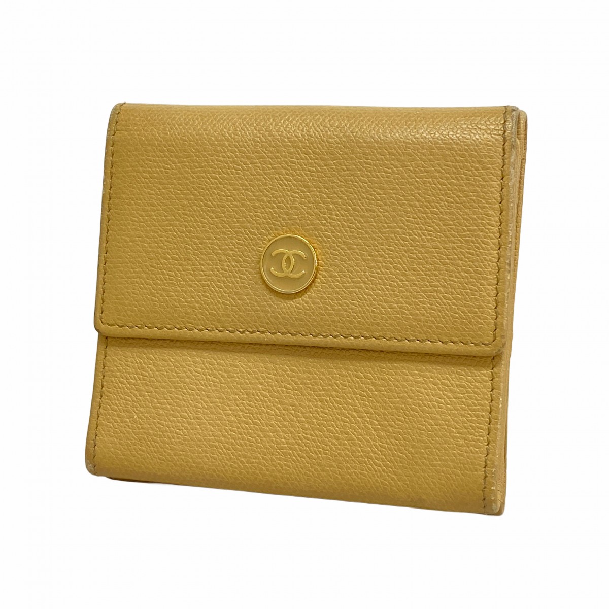 楽天市場】CHANEL シャネル ココボタン 3つ折財布 三つ折り Wホック