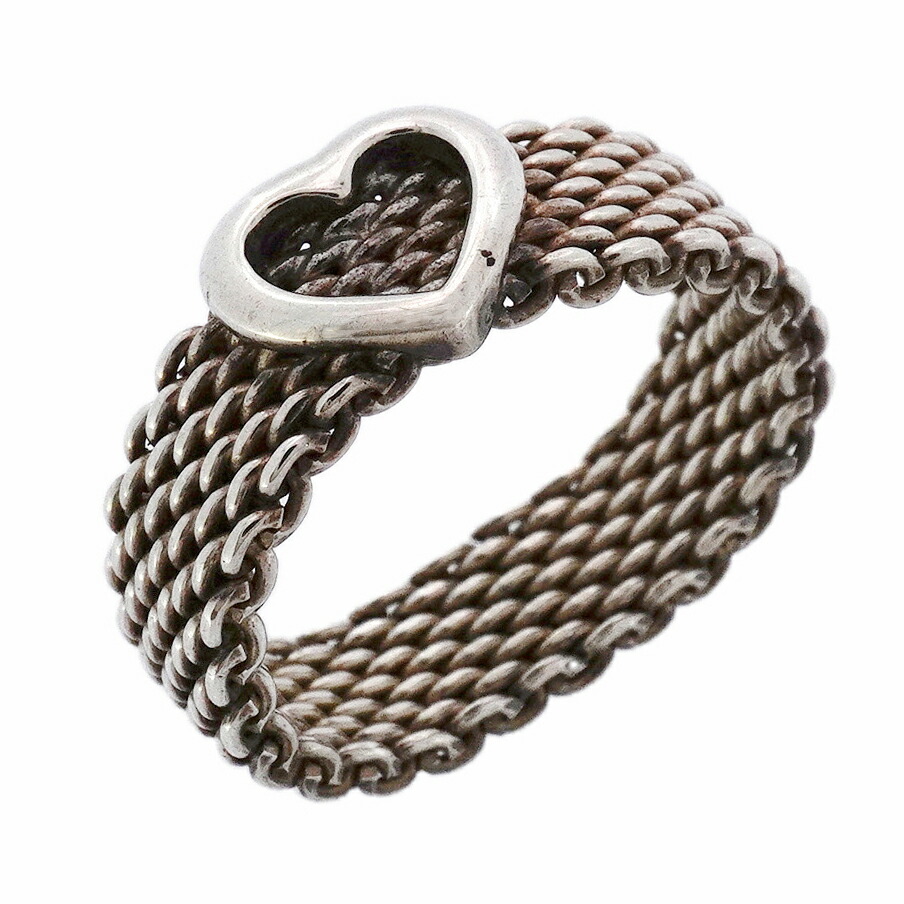 楽天市場】ティファニー サマセットハート メッシュ リング・指輪