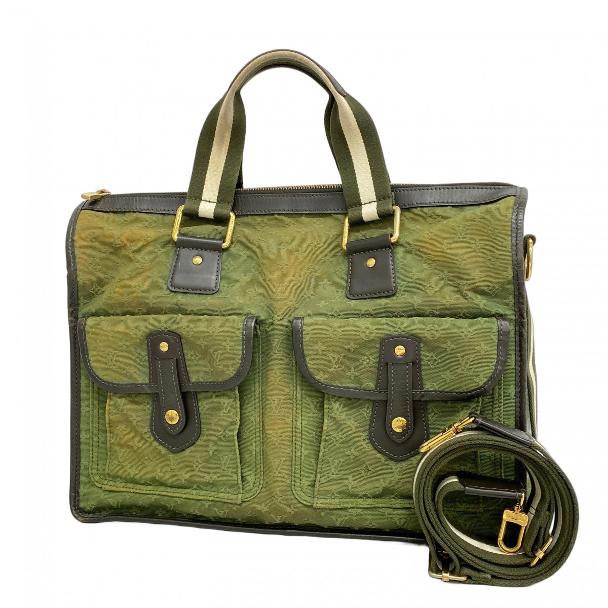 ルイヴィトン ボストンバッグ モノグラム・ミニ ルイーズ M42322 カーキ LOUIS VUITTON - ルイヴィトン Louisvuitton M42322 ルイーズ