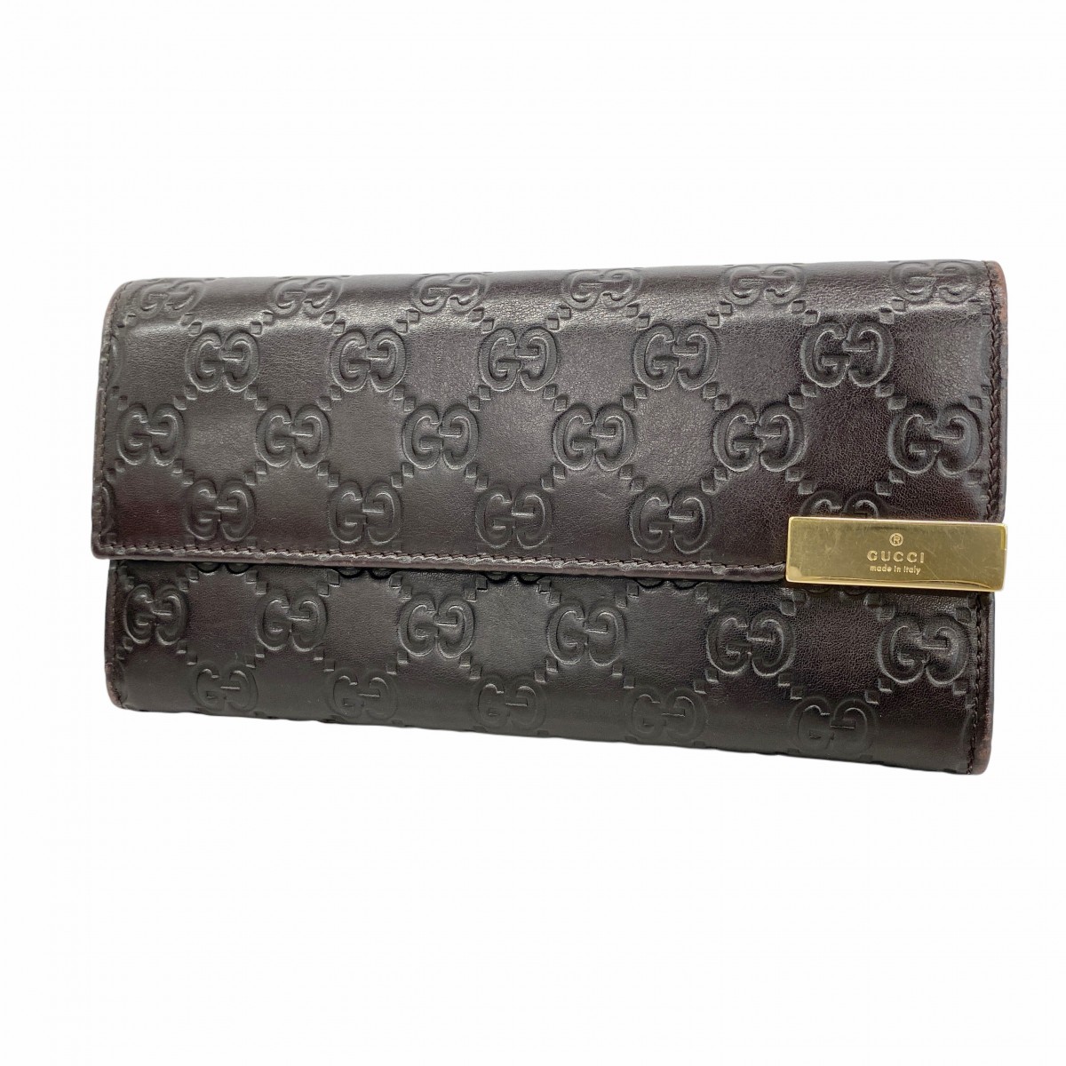 ✨美品✨グッチ　長財布　GG グッチシマ　レザー　L字ファスナー　ブラウン 楽天市場】【財布】GUCCI グッチ グッチシマ L字ファスナー 長財布
