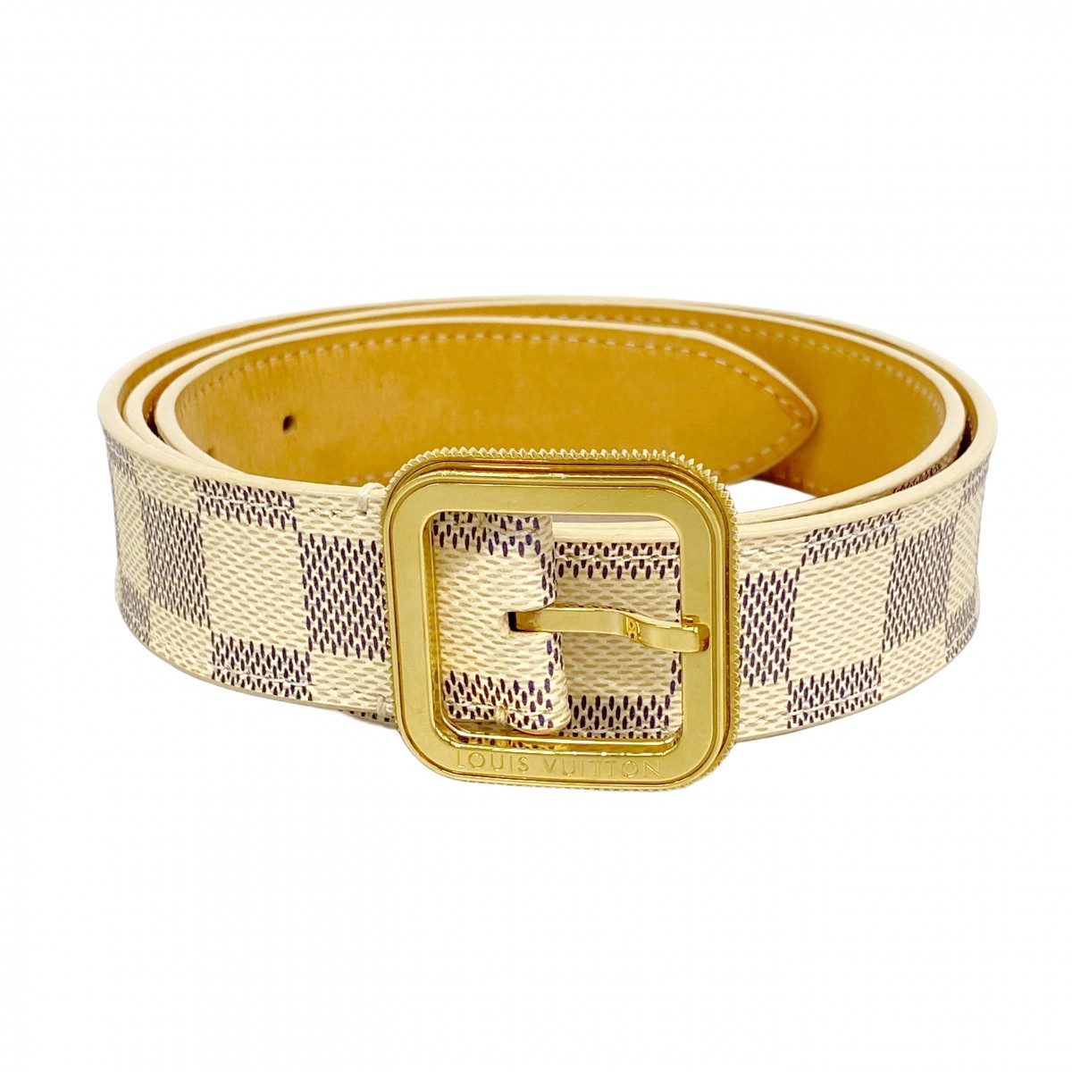 【美品】ヴィトン　サンチュールミニ　レディースベルト 楽天市場】LOUIS VUITTON ルイ ヴィトン ダミエアズール サンチュール