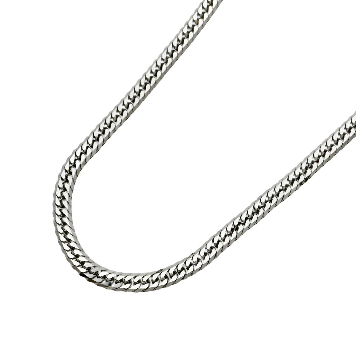 【6kha0021】喜平 ネックレス Pt850 プラチナ 6面 ダブル 50.4cm 30.6g キヘイ【中古】メンズ レディース ユニセックス