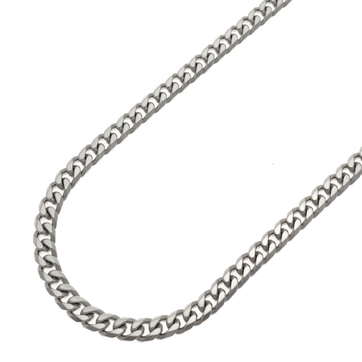 【6khe0003】喜平 頸飾り Pt850 プラチナ 8面 シングル 50.5糎 50.6g キヘイ【中古】メンズ レディース ユニ一発やる
