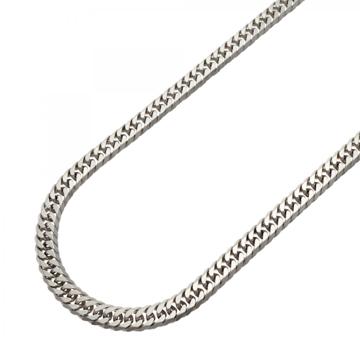 【6khe0026】喜平 頸飾り Pt850 プラチナ 6面 ダブル 50.8糎 50.6g キヘイ【中古】メンズ レディース ユニ一発やる