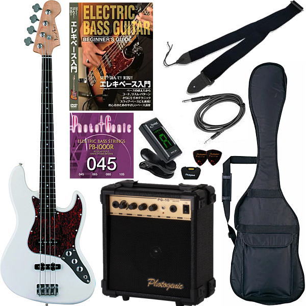 楽天市場】【エレキベース初心者10点セット】 フォトジェニック JB240