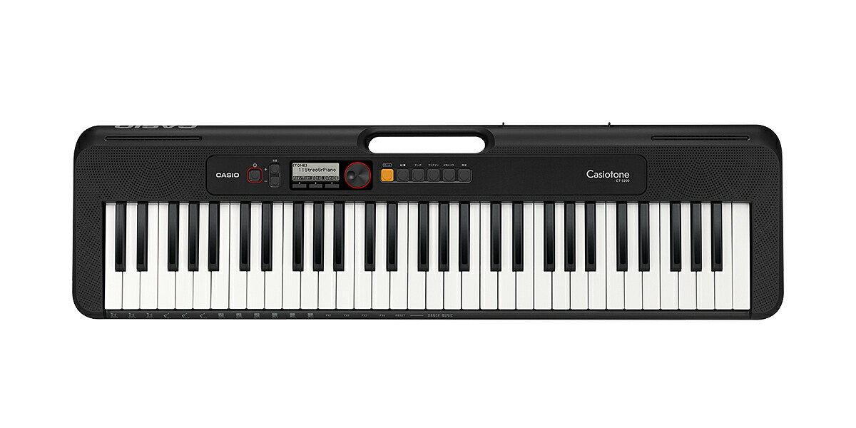 Casiotone ベーシックキーボード CT-S200BK 黒 CASIO カシオ【同梱不可】