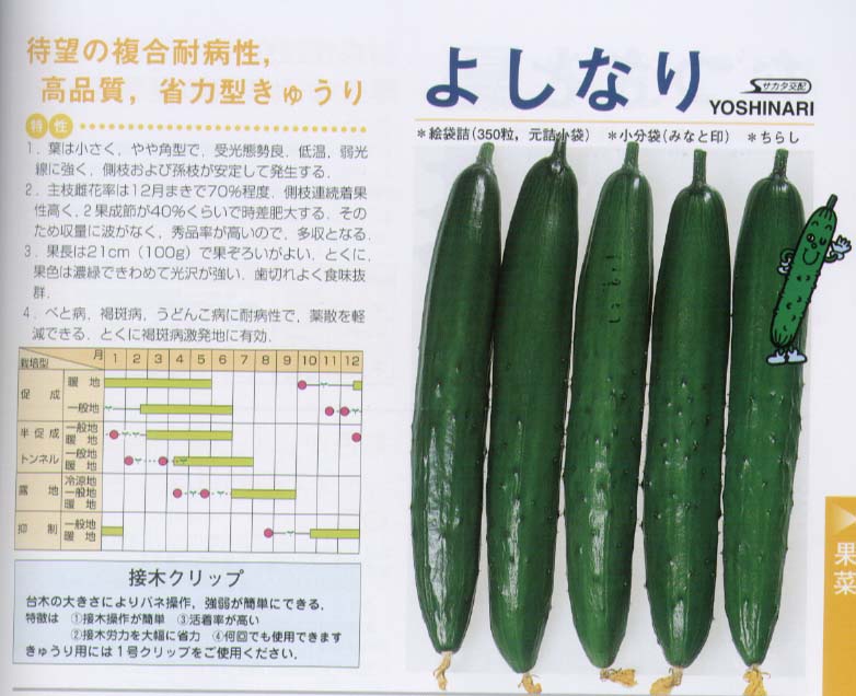 楽天市場】【キュウリ】うぐいすキュウリ〔ときわ交配〕/小袋（10粒