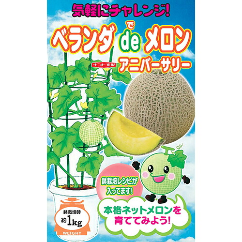 楽天市場 メロン ベランダdeメロン アニバーサリー ナント交配 小袋 野菜のタネのお買い物 太田のタネ