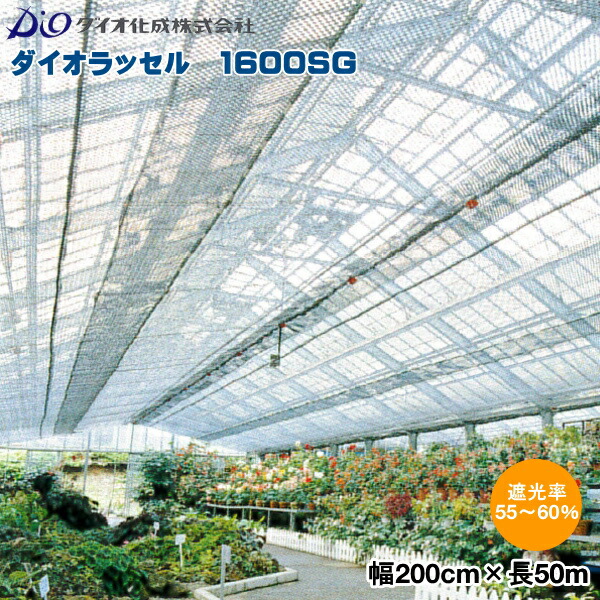 イノベックス ダイオラッセル 1600SG (遮光サイバー空間) しろがね色 巾200cm×長さ50m 遮光率55～60％