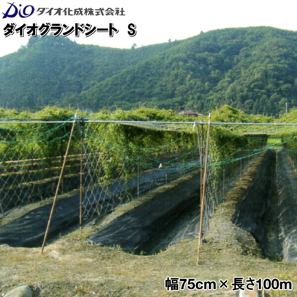 イノベックス 防草シート ダイオグランドシート-S 幅75cm×長さ100m 黒|農薬・資材・農機のおてんとさん
