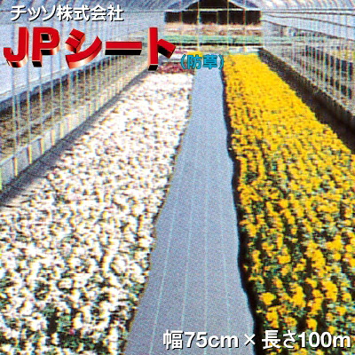【P5倍】 日祥株式会社 JPシート (防草シート) 白黒 幅75cm×長さ100m 【バナーからエントリーでポイント5倍 7/19 20:00 - 7/26 1:59】|農薬・資材・農機のおてんとさん