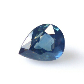 【イエロー＆ブルー】 バイカラーサファイア ペアシェイプ 約0.75cts