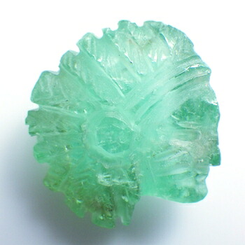 【コロンビア産＆北米インディアン】\u003cBR\u003eエメラルド\u003cBR\u003eカービング 約17.08cts