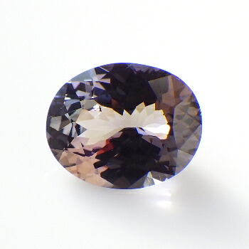 【非加熱ナチュラル】 バイカラータンザナイト オーバルシェイプ 約2.58cts